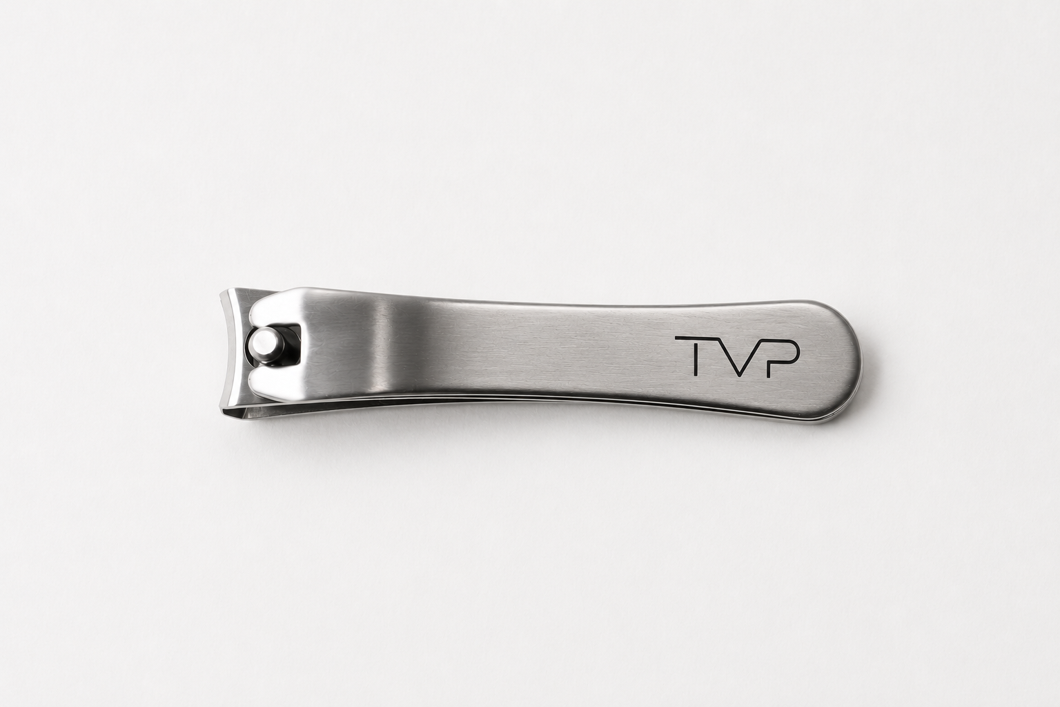 TVP Ergonomic Brushed Stainless Steel Nail Clipper